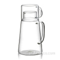 Borossilicato resistente ao calor de 1200 ml de jarros de vidro e conjunto de copos